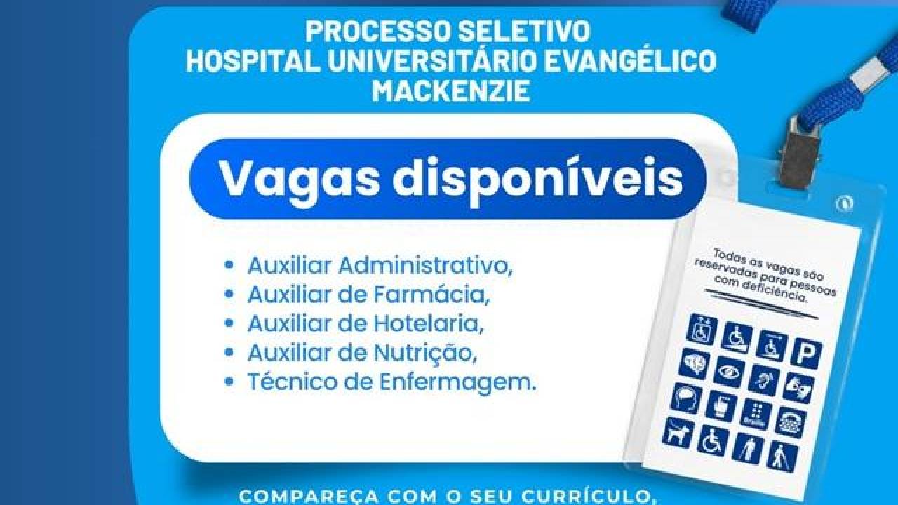Evangélico Mackenzie busca colaboradores entre pessoas com deficiência