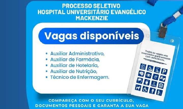 Evangélico Mackenzie busca colaboradores entre pessoas com deficiência