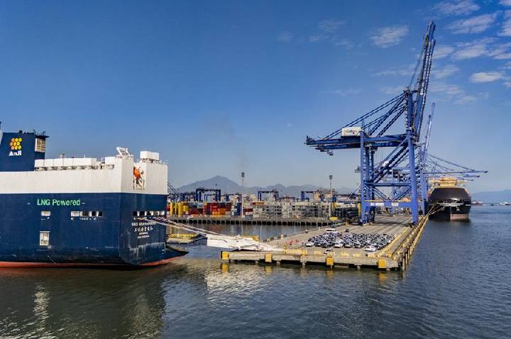 Porto de Paranaguá assume vice-liderança nacional na movimentação de veículos
