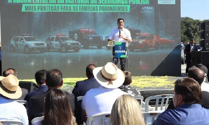 Ratinho Junior anuncia maior investimento da história em segurança pública