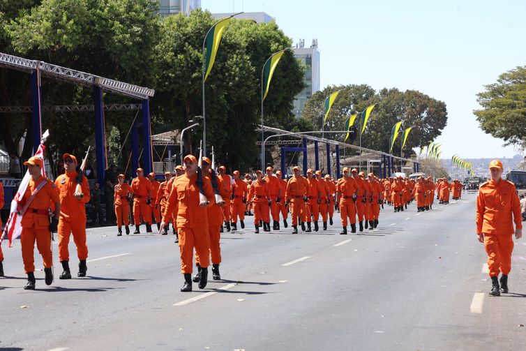 Esplanada pronta para a festa do 7 de Setembro em Brasília