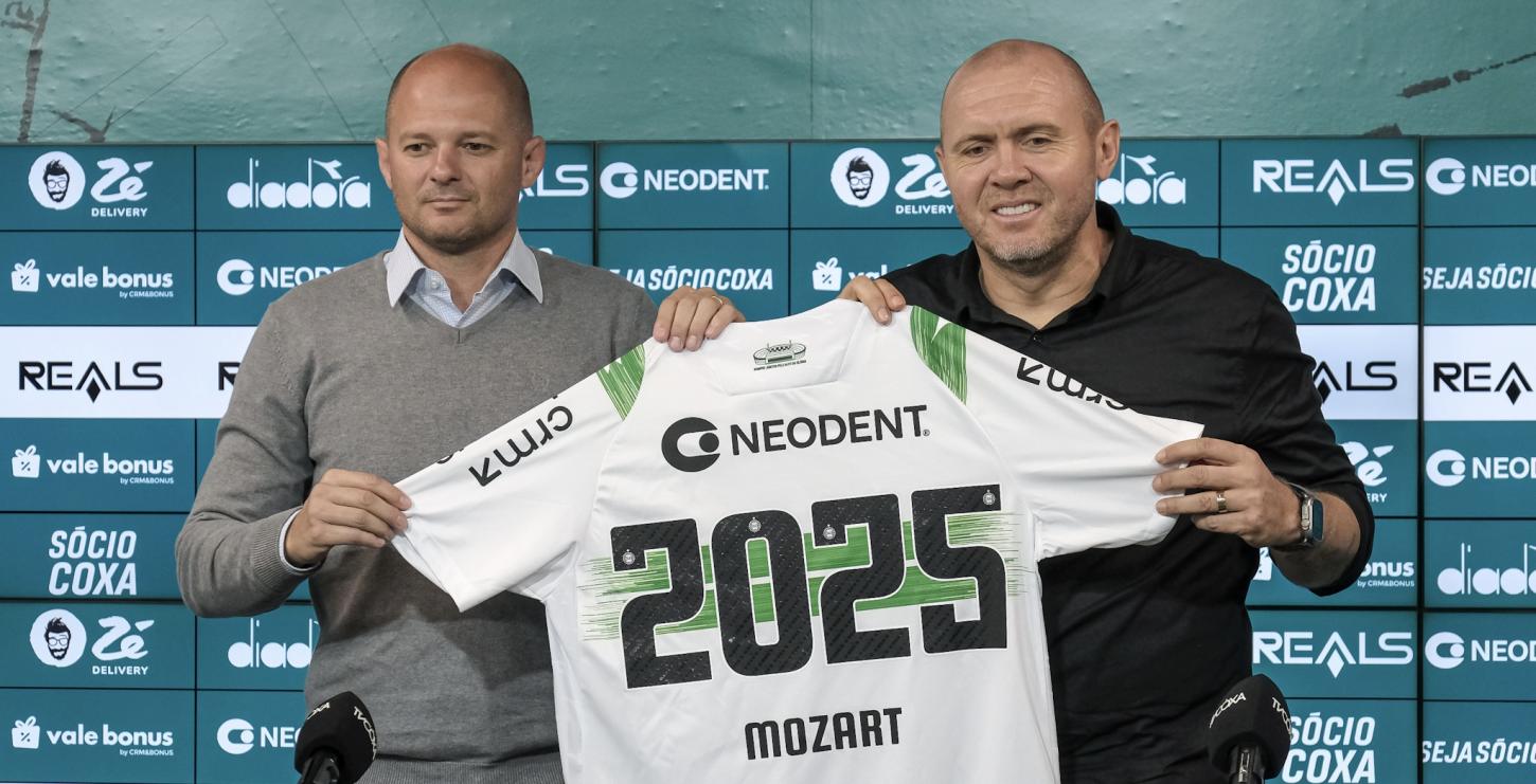 Coritiba. Seja bem-vindo ao Verdão, professor Mozart!