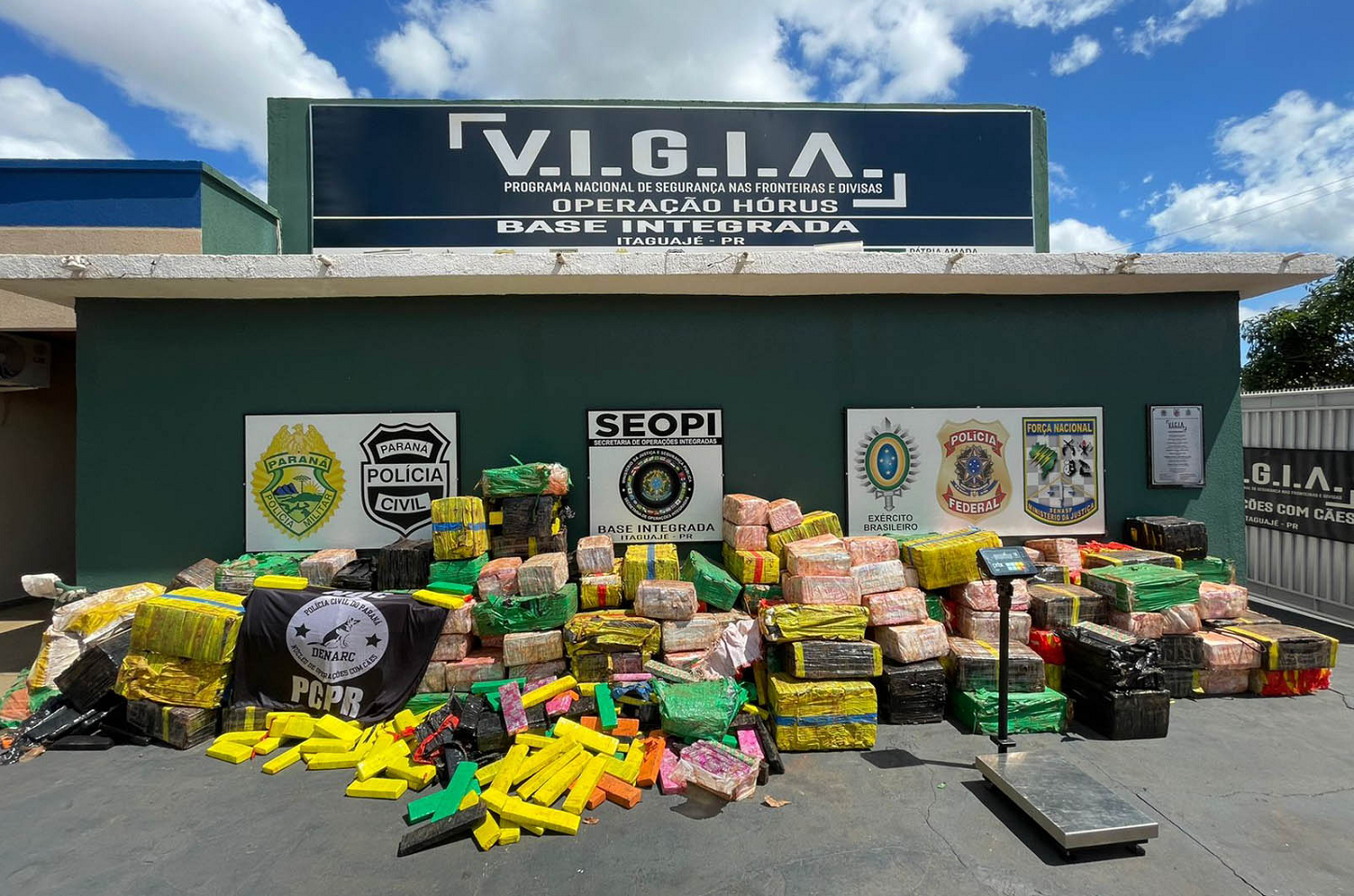 Drogas. Com 444 toneladas, Paraná foi o segundo estado que mais apreendeu drogas em 2024