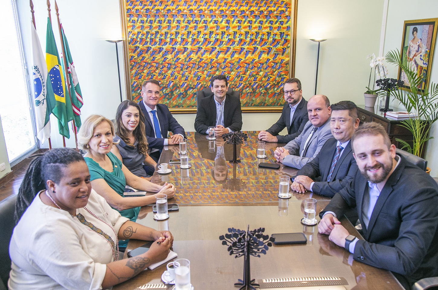 Pimentel recebe nova Mesa Diretora da Câmara Municipal e prega parceria com o Legislativo