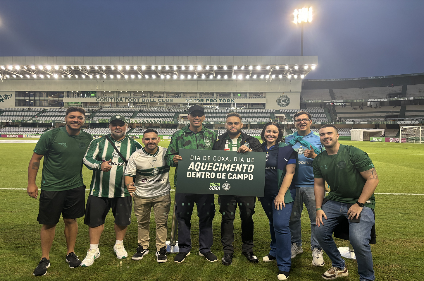 Coritiba lança a experiência Aquecimento dentro de campo