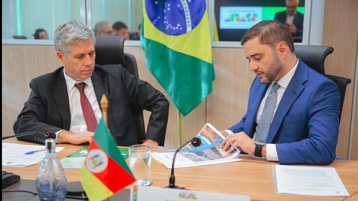 Vice-Governador Gabriel Souza, formaliza para o governo federal pedidos estratégicos por infraestrutura