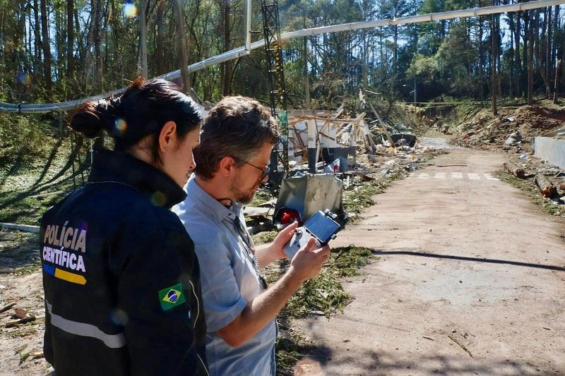 Polícia Científica direciona investigações da explosão em Quatro Barras