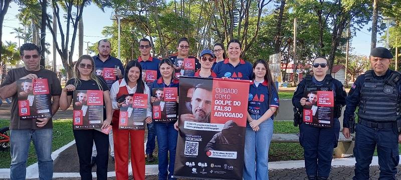 OAB Paraná realiza ato de conscientização contra o golpe do falso advogado