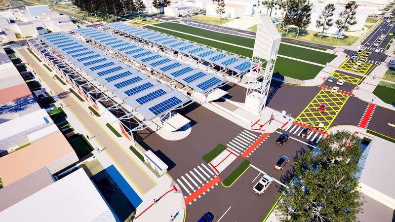 Curitiba. Reaberta obra do novo Terminal Capão da Imbuia