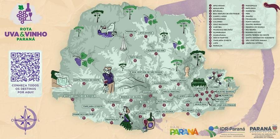 Paraná inaugura rota do vinho com 60 propriedades em 30 municípios
