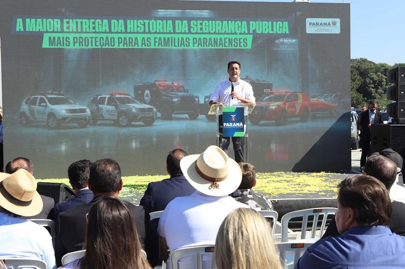 Ratinho Junior anuncia maior investimento da história em segurança pública